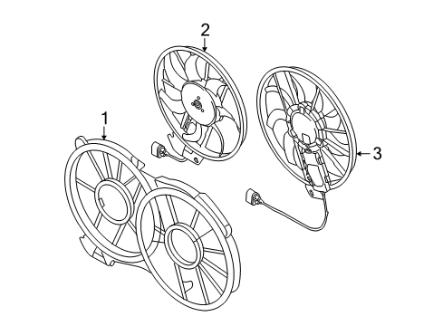 2010 Audi S6 Cooling System, Radiator, Water Pump, Cooling Fan Diagram 1