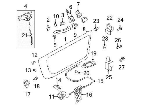 2010 Audi TT Quattro Door - Lock & Hardware