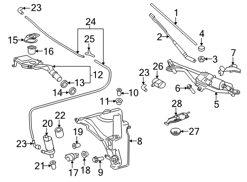 2015 Audi allroad Windshield - Wiper & Washer Components