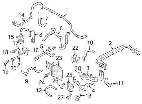 2024 Audi Q8 e-tron Hoses, Lines & Pipes Diagram 5