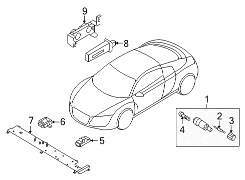 2012 Audi R8 Tire Pressure Monitoring