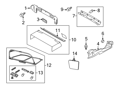 2010 Audi A5 Interior Trim - Convertible Top Diagram 2