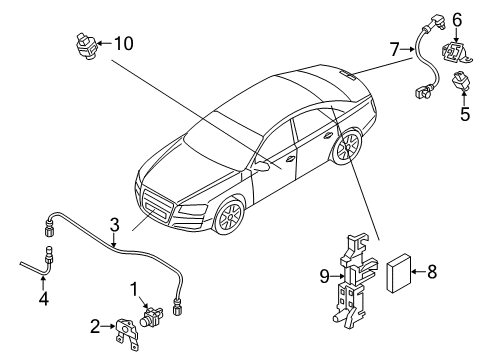 2015 Audi S8 Electrical Components Diagram 3