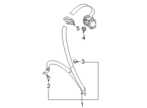 2018 Audi RS5 Seat Belt Diagram 1