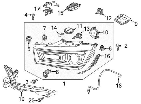 2019 Audi SQ5 Headlamps, Electrical Diagram 2