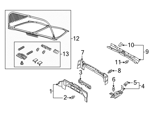 2023 Audi S5 Interior Trim - Top Diagram 2