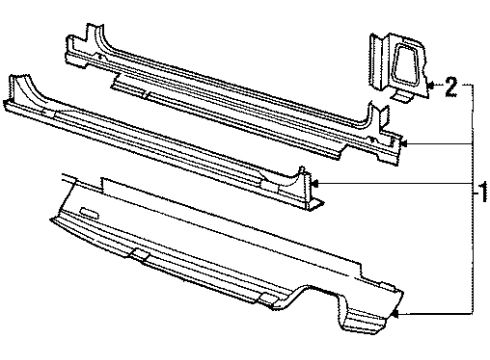 1989 Audi 200 Quattro Rear Body Diagram 2