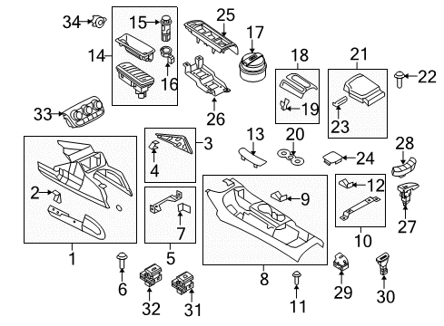 2014 Audi R8 Door Actuator Diagram for 4F0-820-511-A