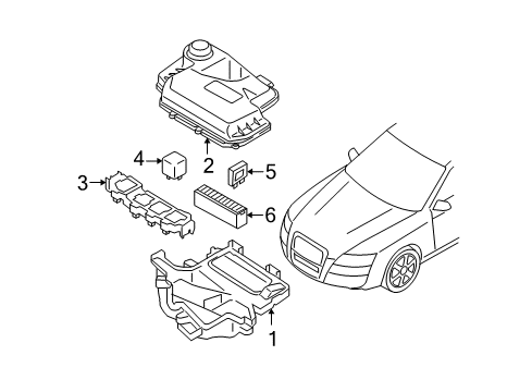 2006 Audi A6 Quattro Fuse & Relay Diagram 1