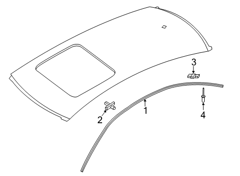 2014 Audi A6 Exterior Trim - Roof