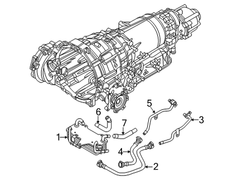 2020 Audi A8 Quattro Trans Oil Cooler Diagram 1