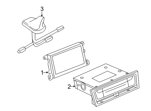 2010 Audi Q5 Navigation System Components