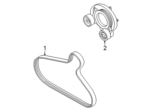 2021 Audi A4 Quattro Belts & Pulleys, Cooling Diagram 2