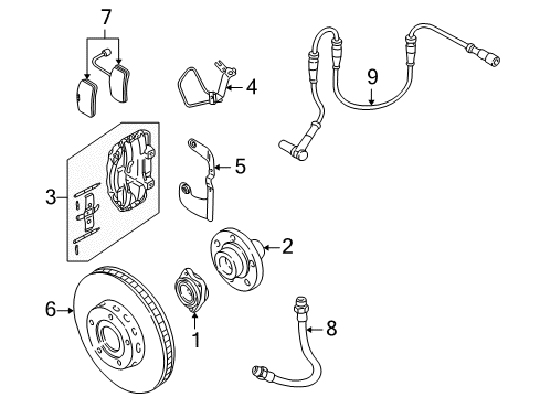 2002 Audi A8 Quattro Front Brakes Diagram 2