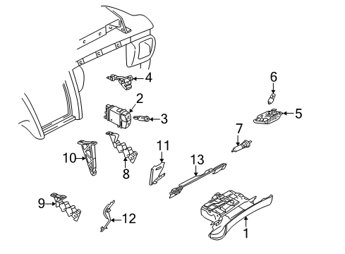 1999 Audi A8 Quattro Glove Box