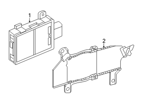 2022 Audi RS7 Sportback Electrical Components - Front Bumper Diagram 6