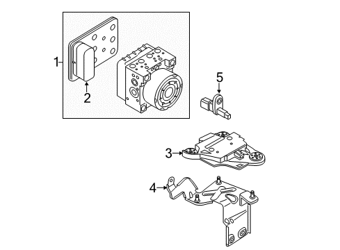 2016 Audi A3 Sportback e-tron ABS Components