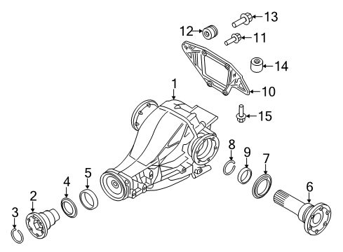 2015 Audi SQ5 Axle & Differential - Rear