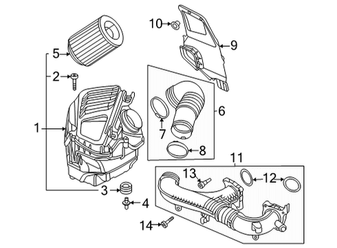 2021 Audi A8 Quattro Filters Diagram 2