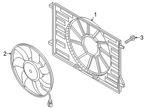 2023 Audi A6 allroad Cooling System, Radiator, Water Pump, Cooling Fan Diagram 1