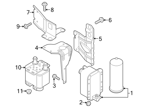 2024 Audi Q8 e-tron Air Conditioner & Heater Components Diagram 1