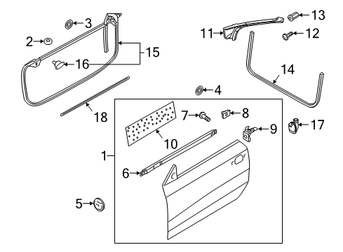 2010 Audi S5 Door & Components, Exterior Trim