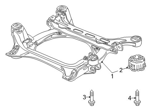 2013 Audi Q7 Suspension Mounting - Front