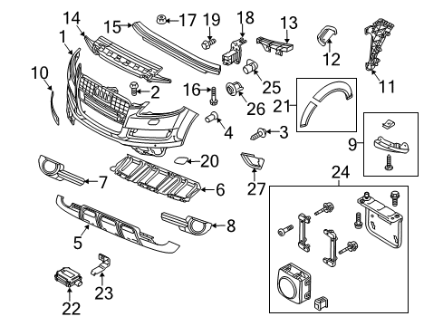 2013 Audi Q7 Parking Aid Diagram 3