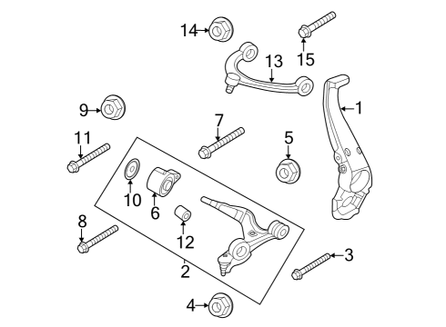 2022 Audi e-tron GT Front Suspension, Lower Control Arm, Upper Control Arm, Ride Control, Stabilizer Bar, Suspension Components