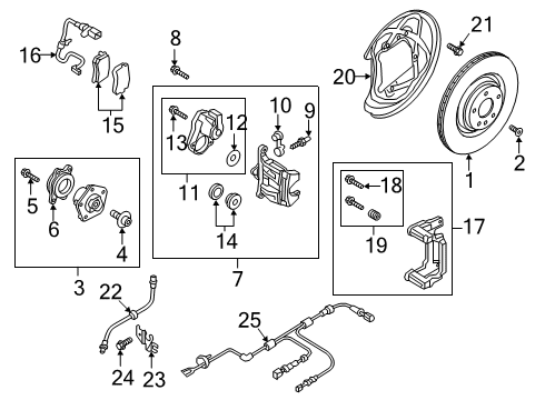 2023 Audi S5 Rear Brakes Diagram 2