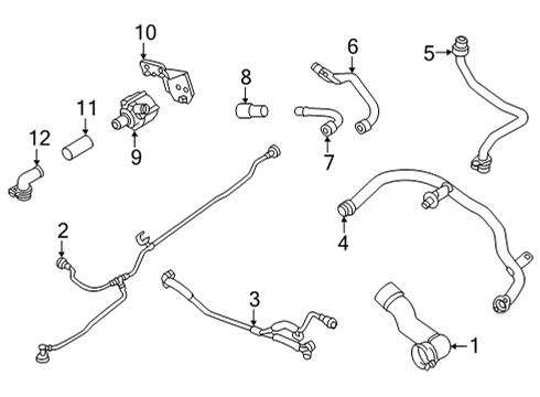 2021 Audi RS7 Sportback Hoses, Lines & Pipes Diagram 3