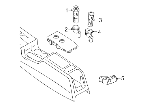 2012 Audi A3 Quattro Console Diagram 4