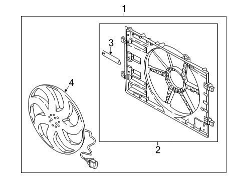 2018 Audi A3 Cooling System, Radiator, Water Pump, Cooling Fan Diagram 1