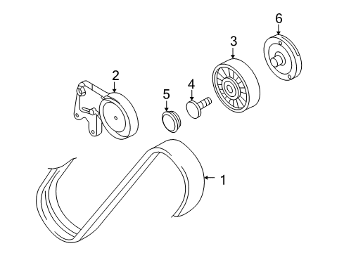 2008 Audi S8 Belts & Pulleys