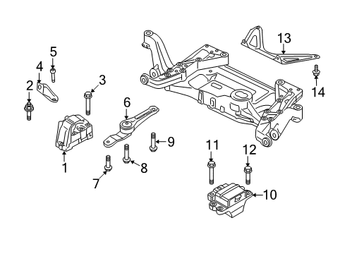 2012 Audi TT RS Quattro Engine & Trans Mounting