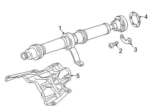 2013 Audi RS5 Drive Shaft - Rear