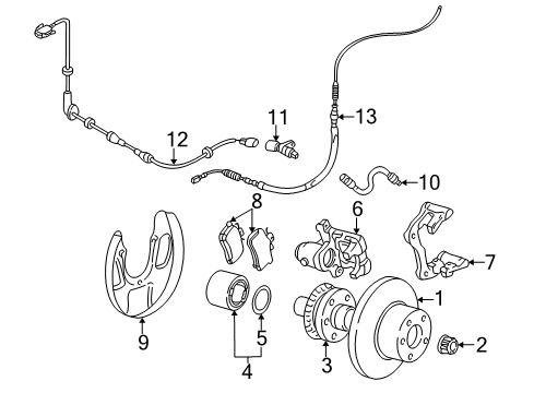 2004 Audi TT Quattro Parking Brake