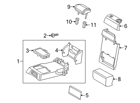 2022 Audi Q3 Center Armrest