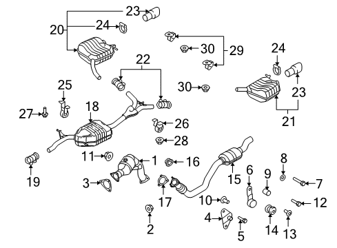 2011 Audi A5 Exhaust Components