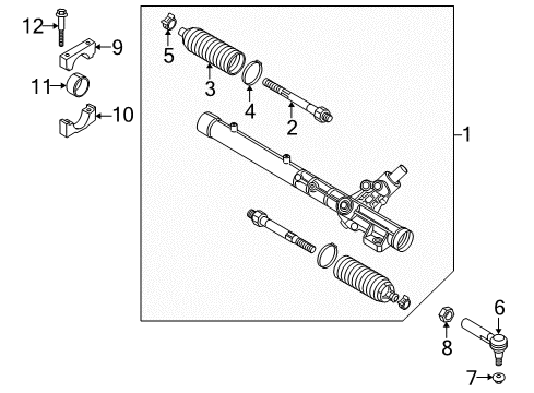 2015 Audi R8 Steering Column & Wheel, Steering Gear & Linkage Diagram 3