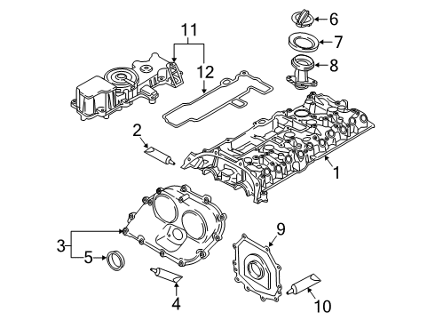 2018 Audi TTS Quattro Valve & Timing Covers Diagram 2