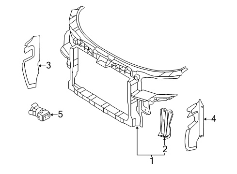 2007 Audi A3 Quattro Radiator Support