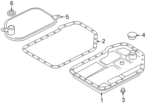 2000 Audi A4 Quattro Automatic Transmission, Maintenance Diagram 1