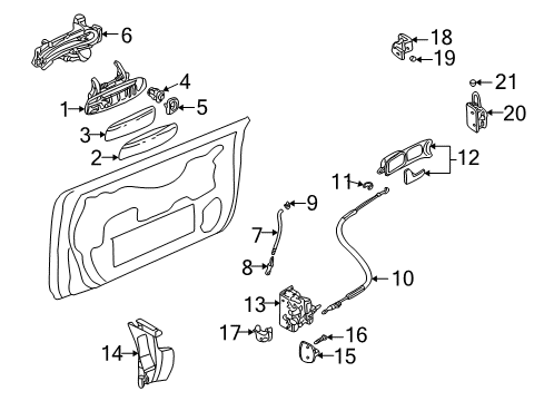 2004 Audi S4 Door - Lock & Hardware