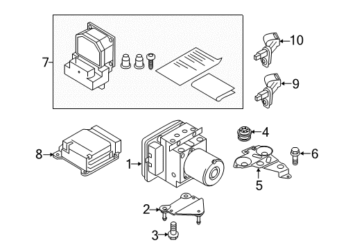 2014 Audi A6 ABS Components