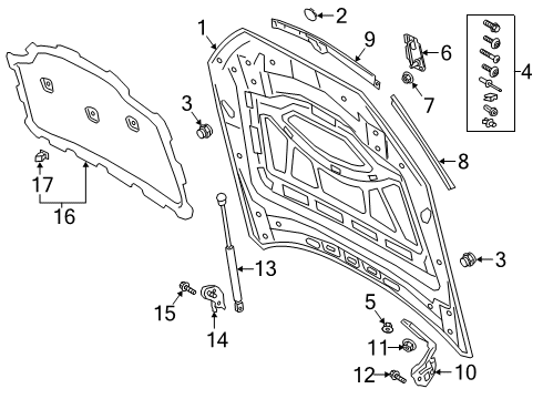 2023 Audi RS Q8 Hood & Components