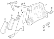 Diagram for Audi Q4 e-tron Sportback Pillar Panels - 89E-867-287-4PK