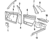 Diagram for Audi V8 Quattro Pillar Panels - 443-867-239-J-1KY