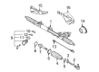 Diagram for Audi A4 Quattro Rack and Pinions - 8E1-422-054-B