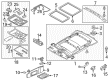 Diagram for Audi A6 Quattro Interior Lights - 4H0-947-105-A